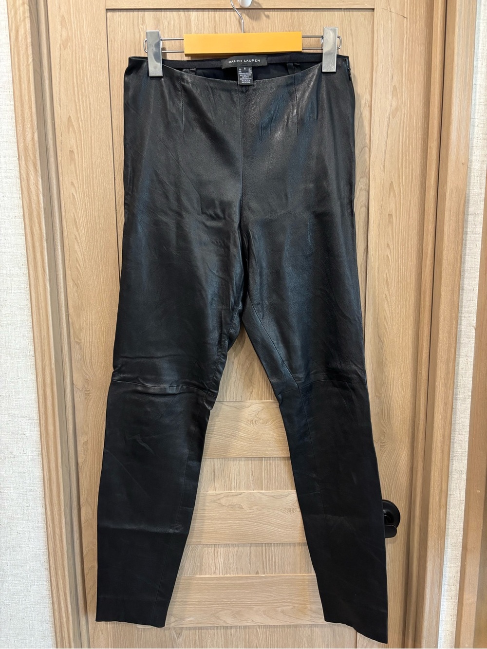 Ralph Lauren 100% Lamb Leather Legging Pants Size 8 READ